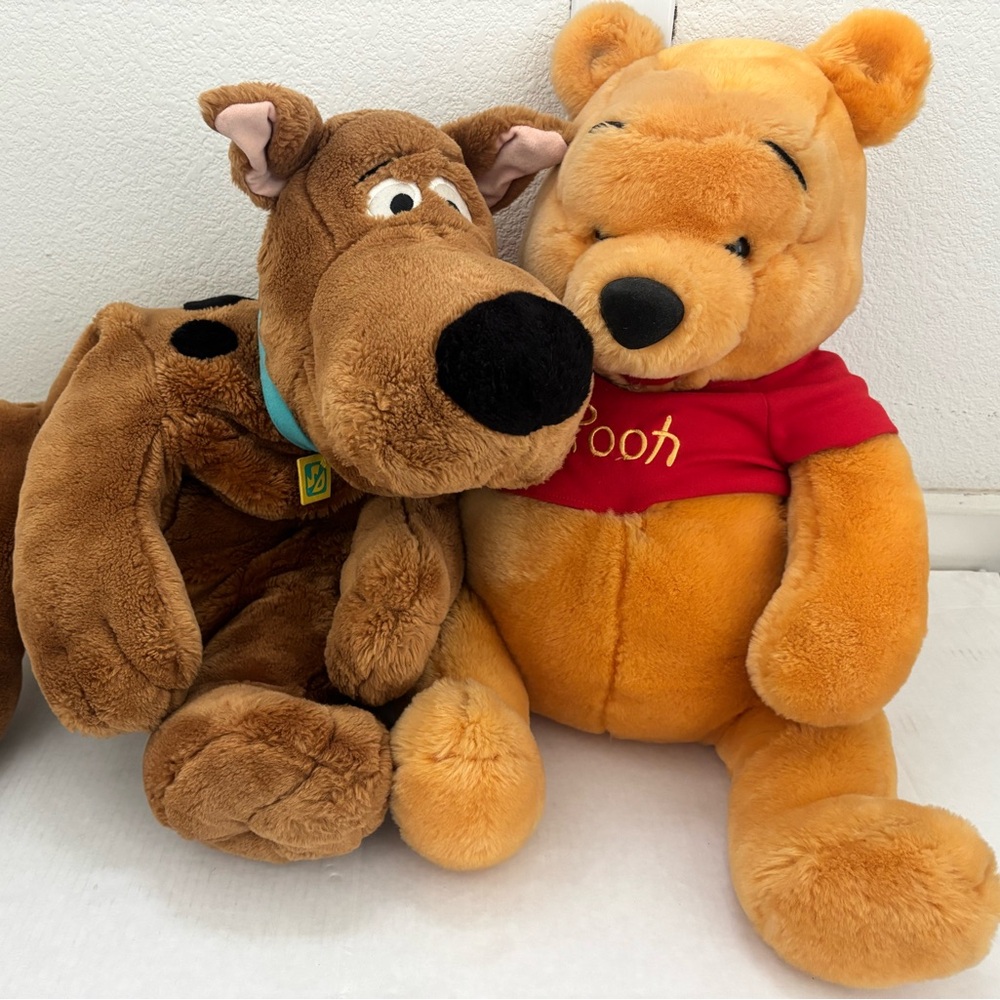 Scooby-Doo and Pooh Plushies